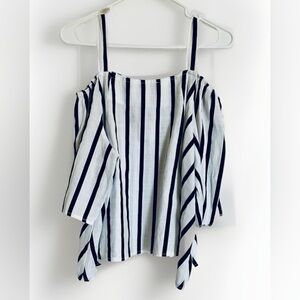 Haute Monde off shoulder stripped top